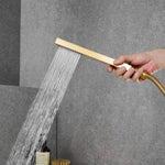 Load image into Gallery viewer, Nairn Deck-Mount Roman Waterfall Tub Filler with Handshower
