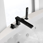 Load image into Gallery viewer, Nairn Deck-Mount Roman Waterfall Tub Filler with Handshower
