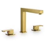 Load image into Gallery viewer, Calden Double Handle Deck-Mount 8 in. Widespread Roman Tub Faucet

