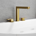 Load image into Gallery viewer, Calden Double Handle Deck-Mount 8 in. Widespread Roman Tub Faucet

