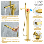 Load image into Gallery viewer, Campia Single Lever Handle Freestanding Floor Mounted Tub Filler with Handshower
