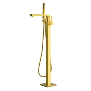 Campia Single Lever Handle Freestanding Floor Mounted Tub Filler with Handshower