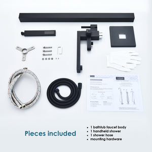 Campia Single Lever Handle Freestanding Floor Mounted Tub Filler with Handshower