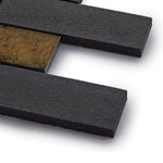 Load image into Gallery viewer, Lorca Subway Lava Stone Mosaic Floor and Wall Tile in Dark Grey

