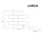 Load image into Gallery viewer, Lorca Subway Lava Stone Mosaic Floor and Wall Tile in Dark Grey
