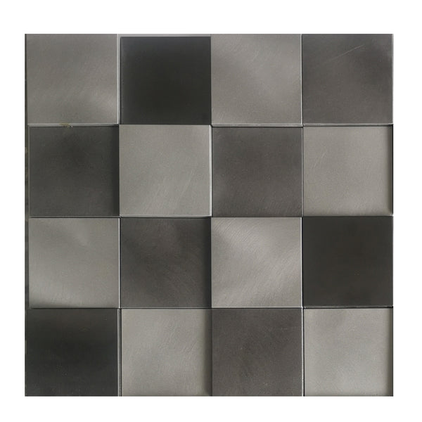 Mijas Peel-and-Stick Mosaic Tile in Steel Grey