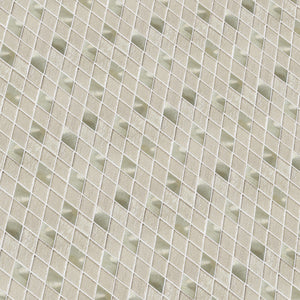Ballagh 9.9" x 12" Diamond Laminated Glass Mosaic Mix Aluminum Wall Tile