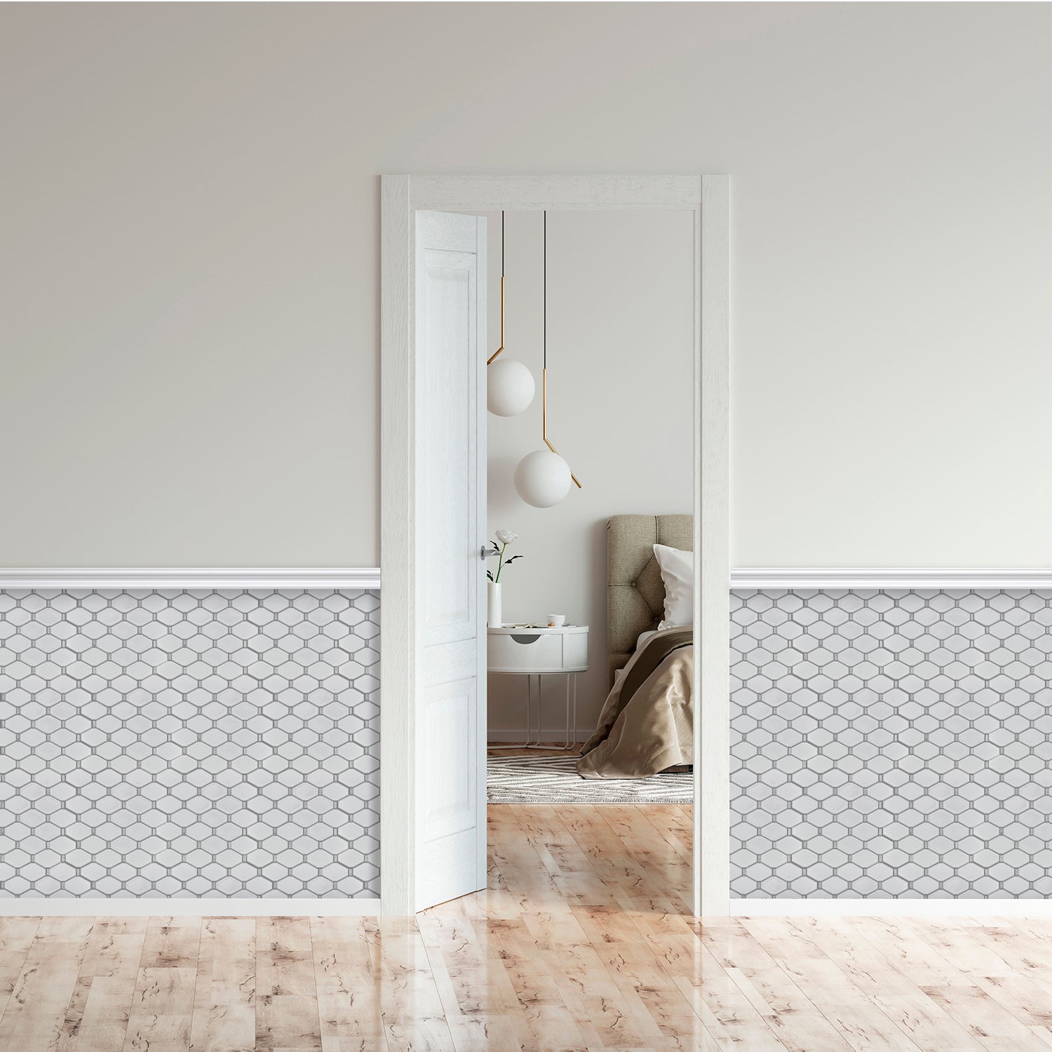 Badajoz 11.5??x 10.94??Honeycomb Glass Mosaic Floor and Wall Tile