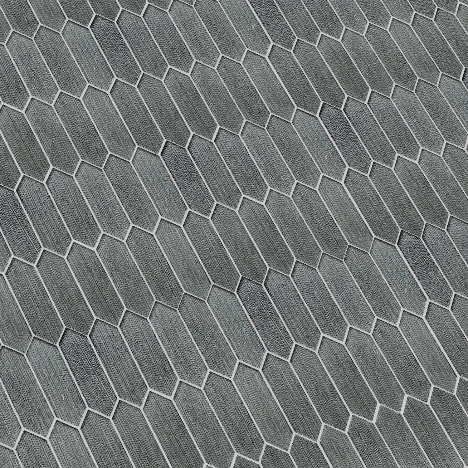 Windey 10.9" x 11.3" Hexagon Laminated Glass Mosaic Wall Tile