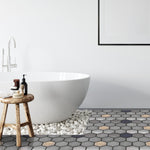 Load image into Gallery viewer, Lugo Lava Stone Mosaic Floor and Wall Tile in Grey
