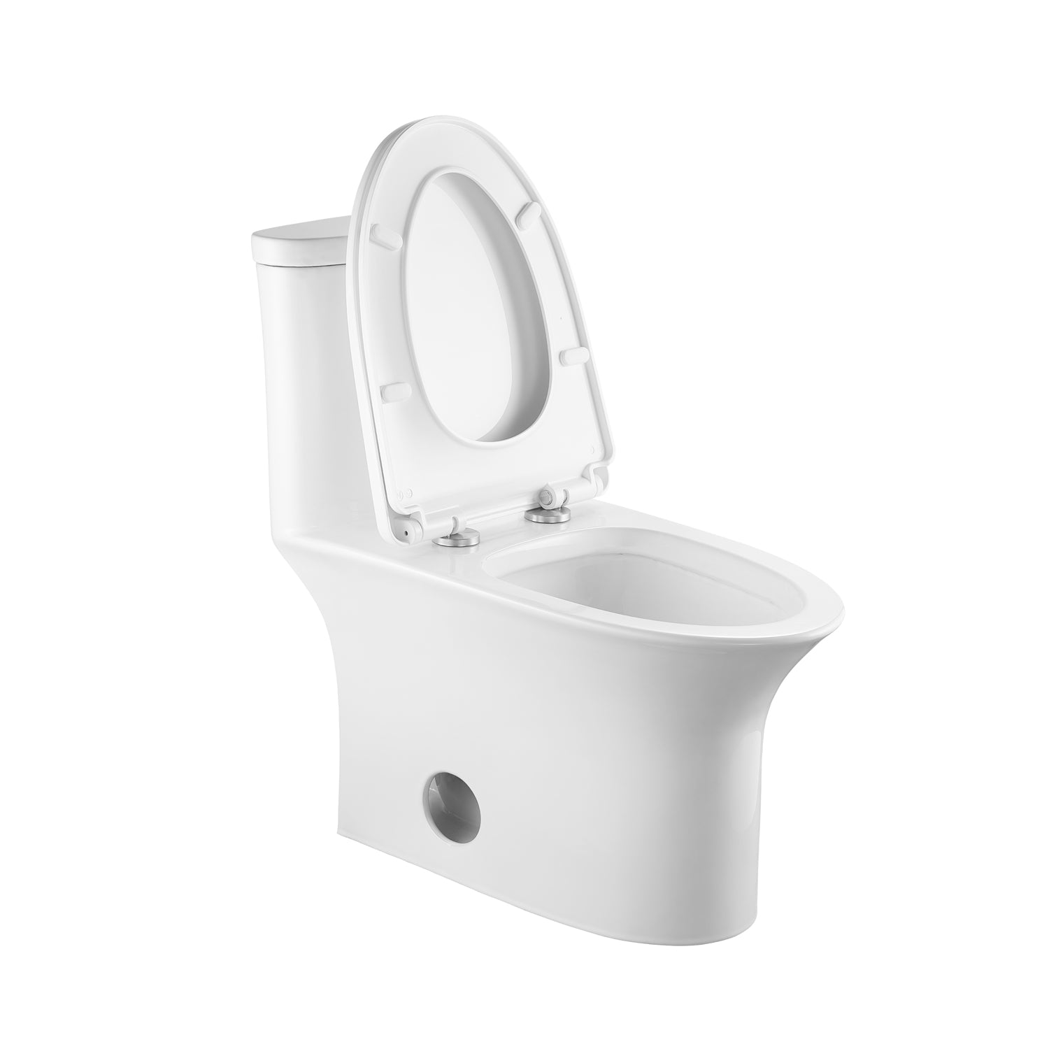 Ibiza 1.6/1.1 GPF Dual Flush Elongated One-Piece Toilet in White